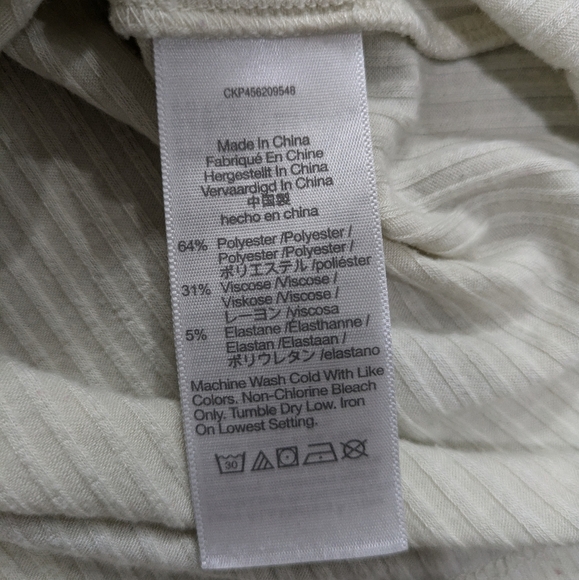 Madewell Ribbed Long Sleeve Turtleneck Top Small - Picture 4 of 6